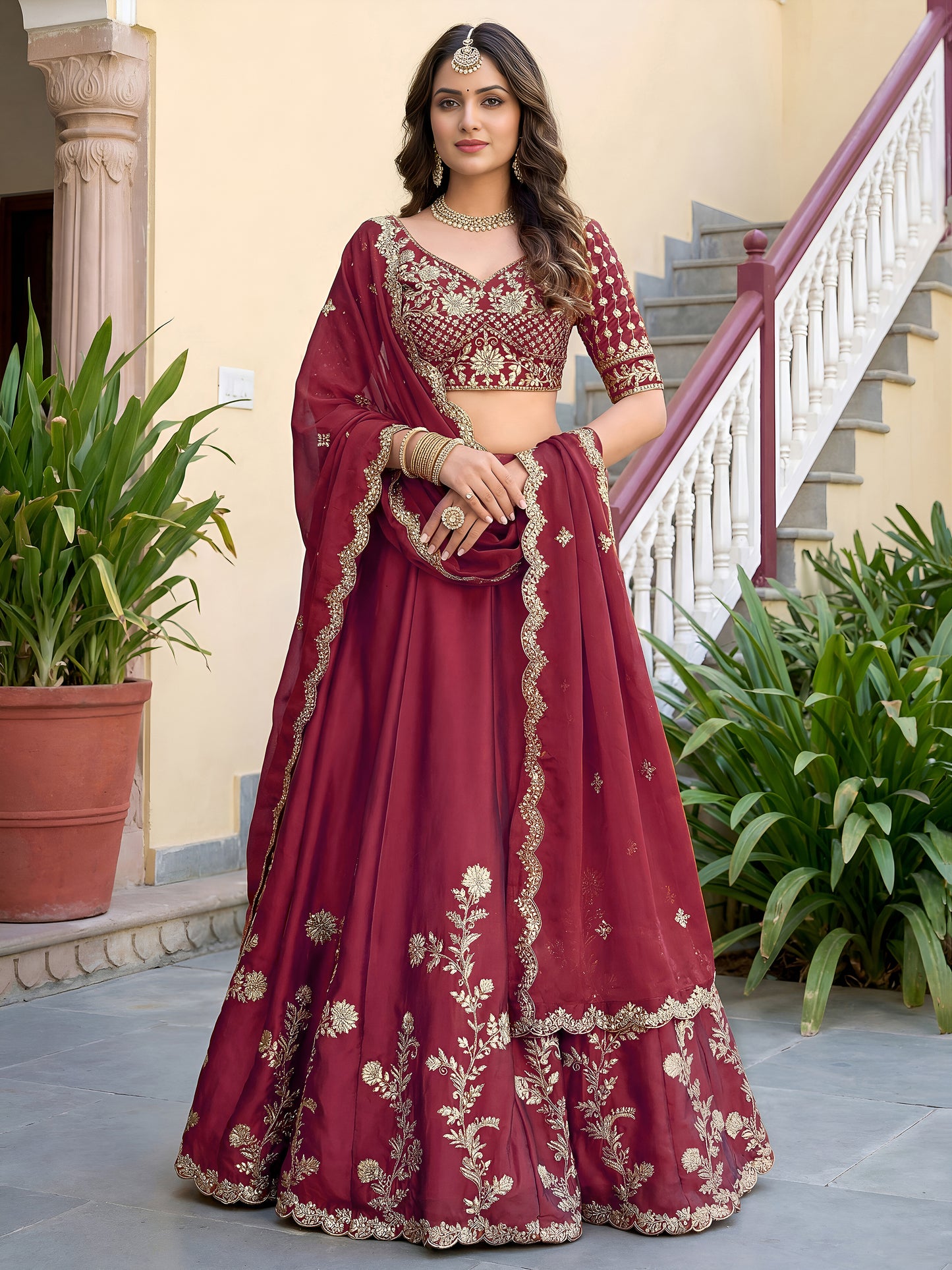 Latest Semi Stitched Lehenga Choli With Dupatta