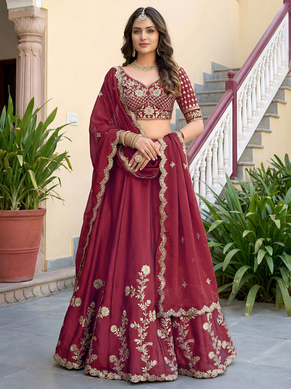 Latest Semi Stitched Lehenga Choli With Dupatta