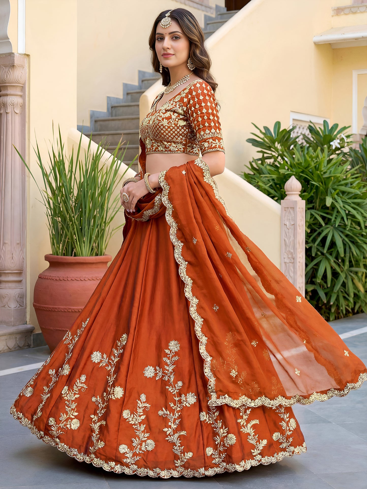 Latest Semi Stitched Lehenga Choli With Dupatta