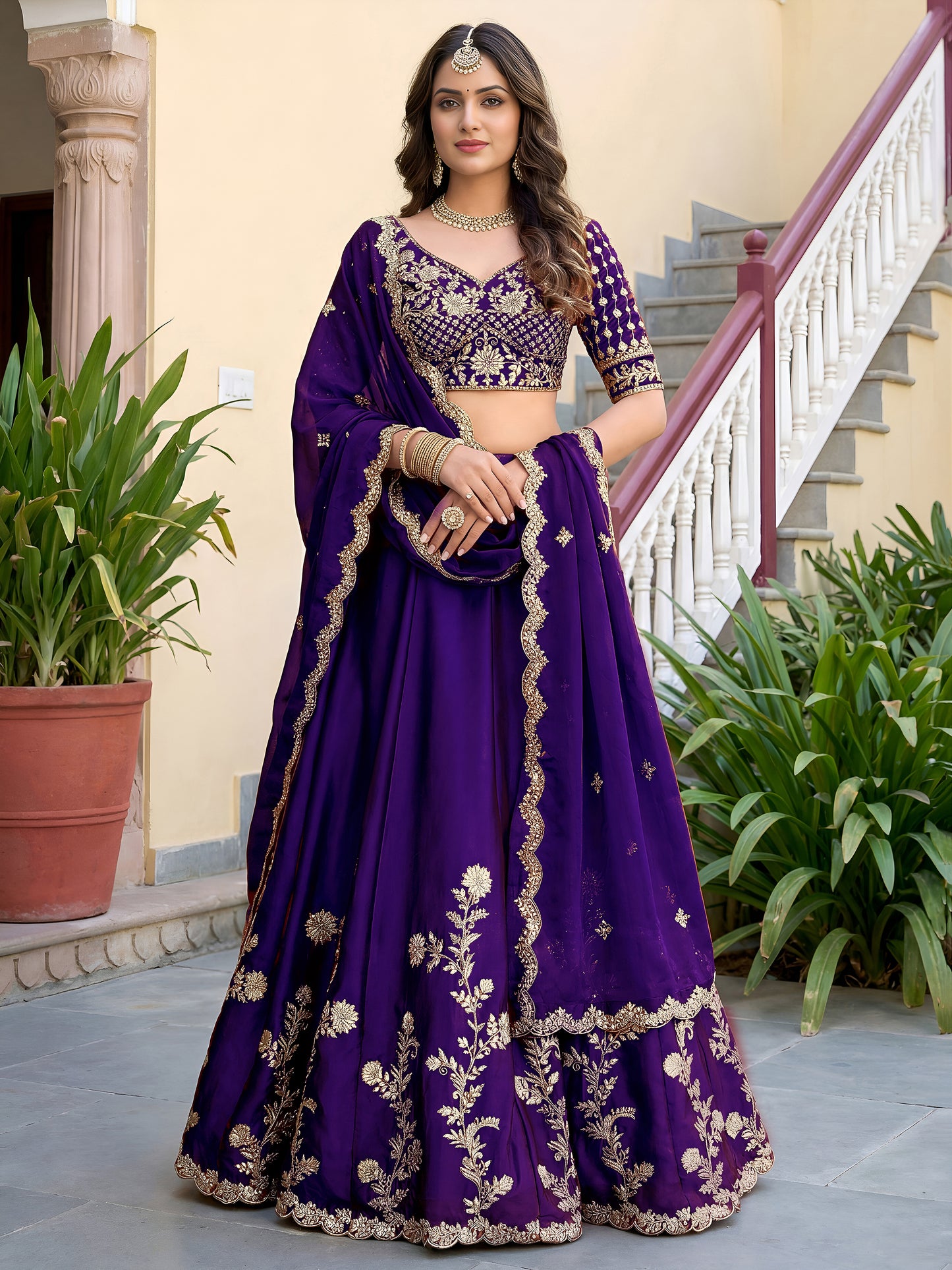 Latest Semi Stitched Lehenga Choli With Dupatta