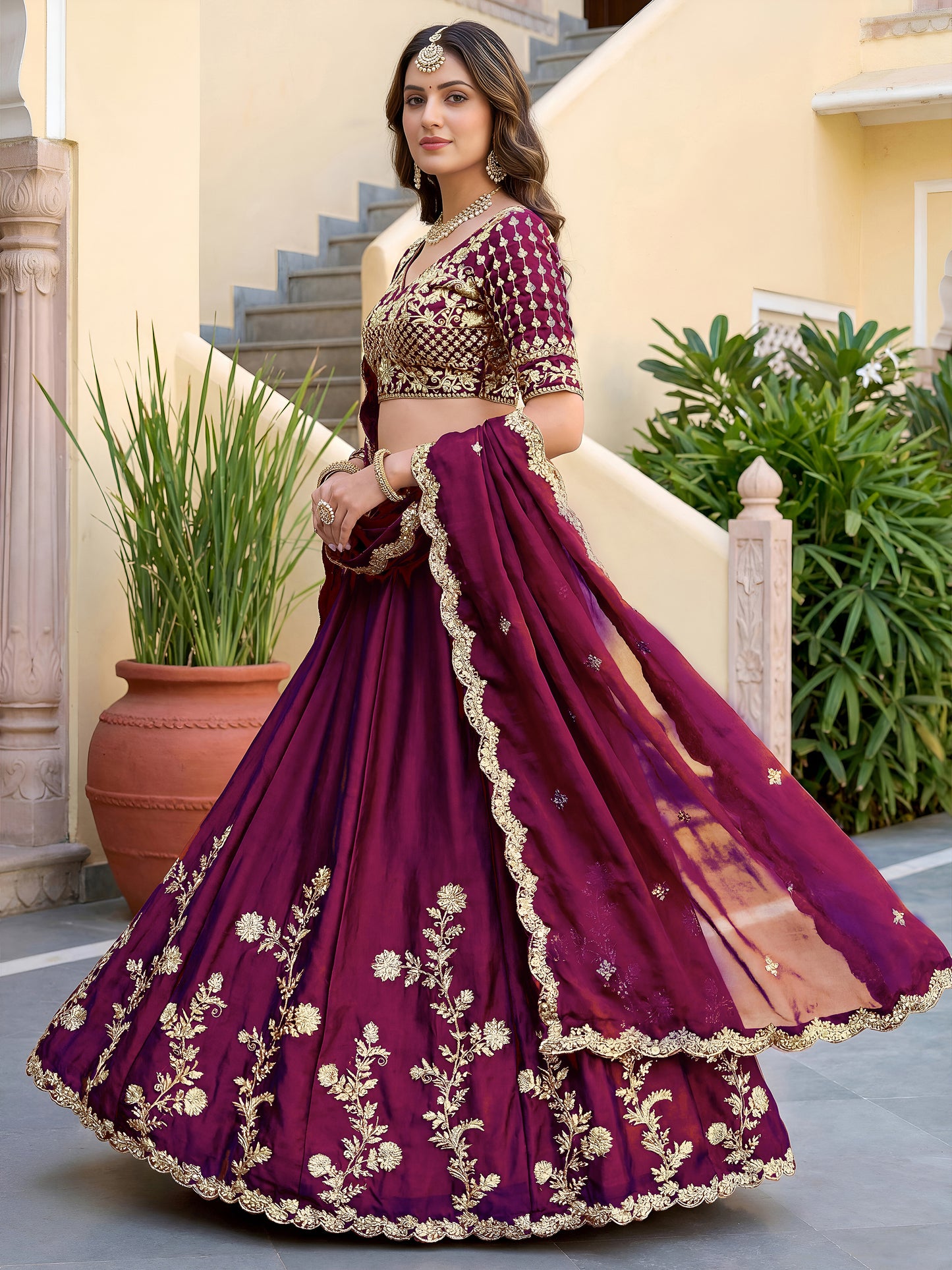 Latest Semi Stitched Lehenga Choli With Dupatta