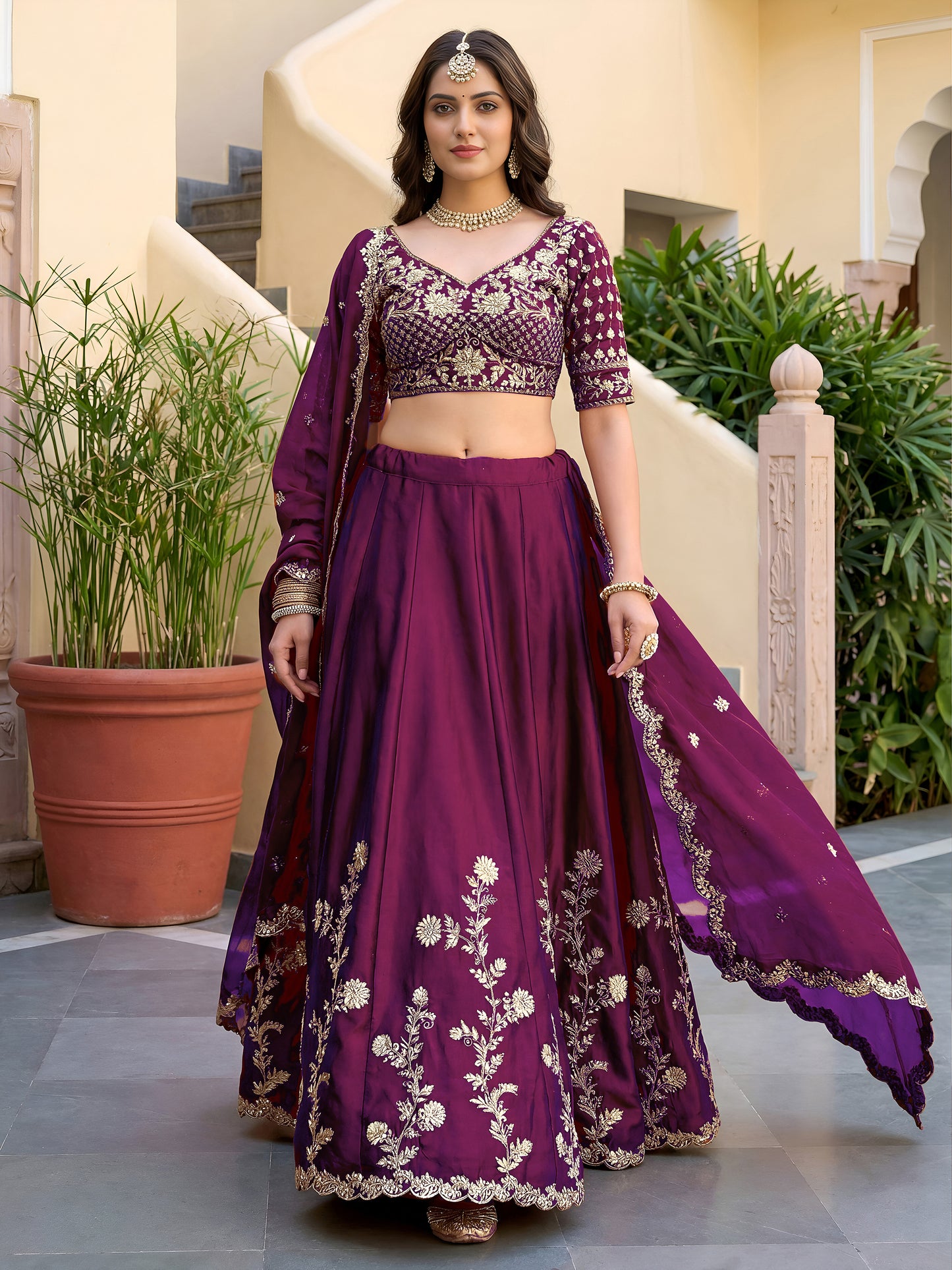 Latest Semi Stitched Lehenga Choli With Dupatta
