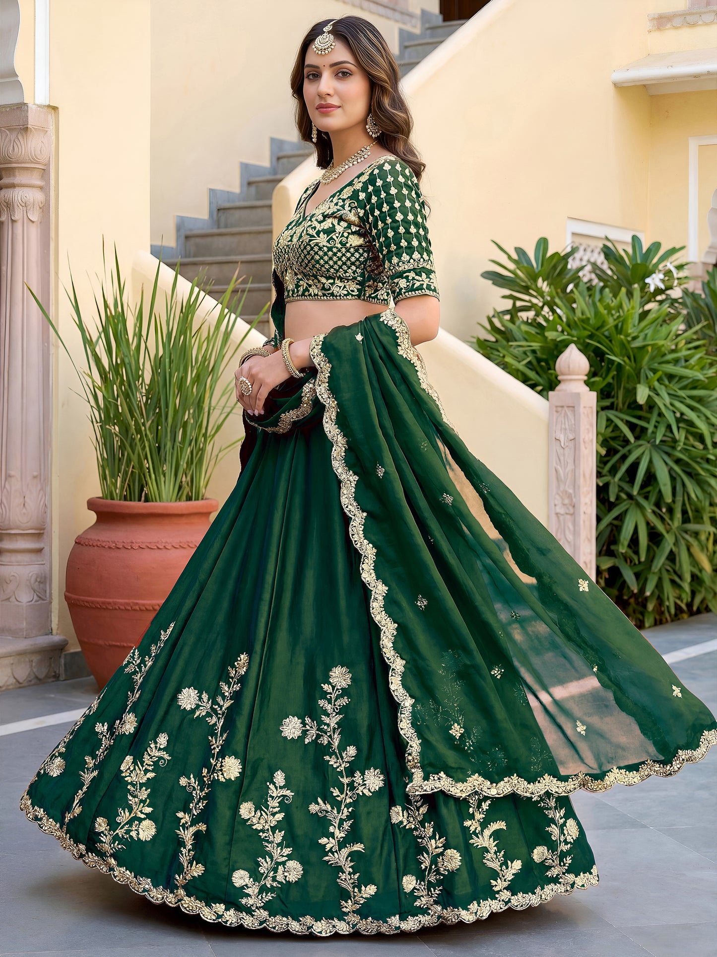 Latest Semi Stitched Lehenga Choli With Dupatta