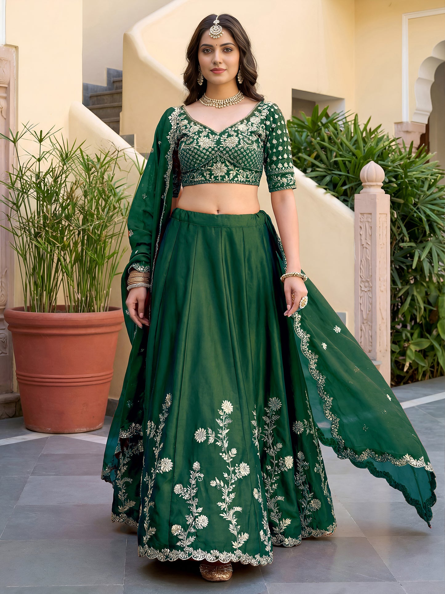 Latest Semi Stitched Lehenga Choli With Dupatta