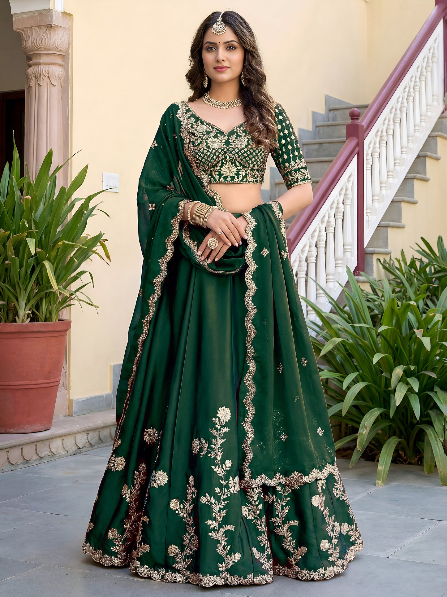 Latest Semi Stitched Lehenga Choli With Dupatta