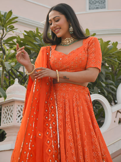 Latest Semi Stitched Lehenga Choli With Dupatta