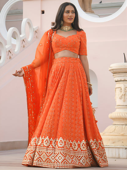 Latest Semi Stitched Lehenga Choli With Dupatta