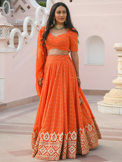 Latest Semi Stitched Lehenga Choli With Dupatta