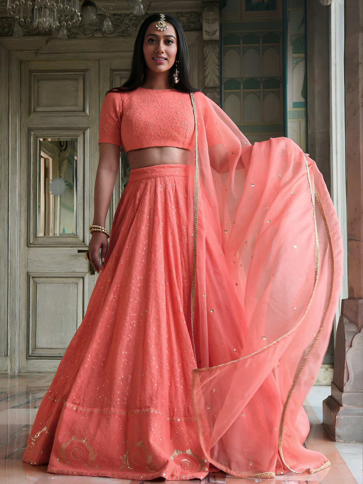 Latest Semi Stitched Lehenga Choli With Dupatta