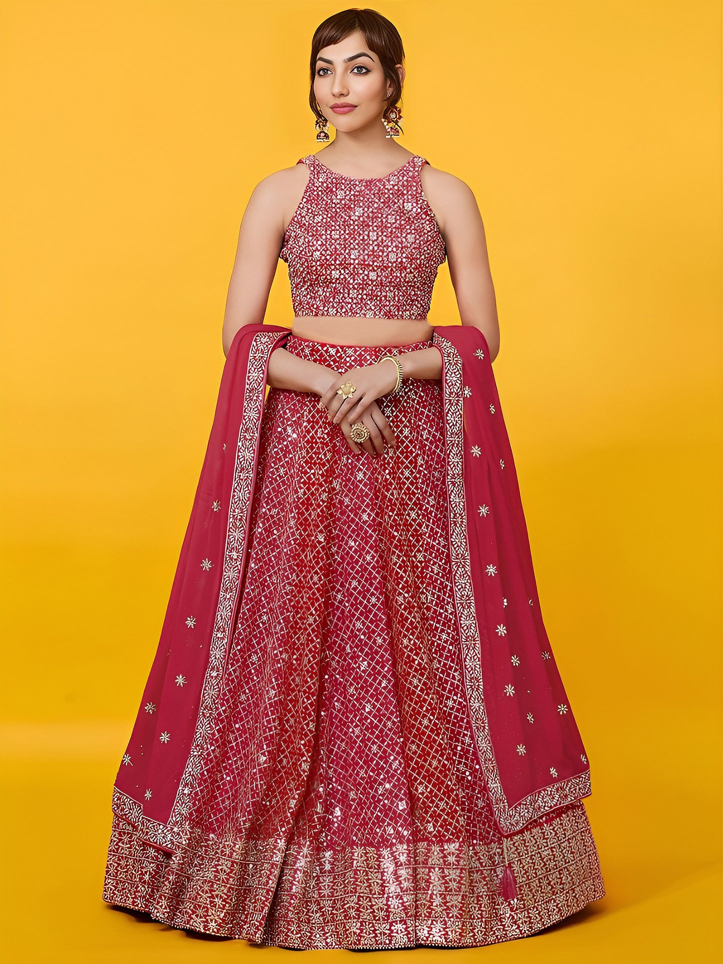 Latest Semi Stitched Lehenga Choli With Dupatta