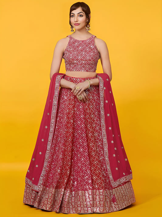 Latest Semi Stitched Lehenga Choli With Dupatta