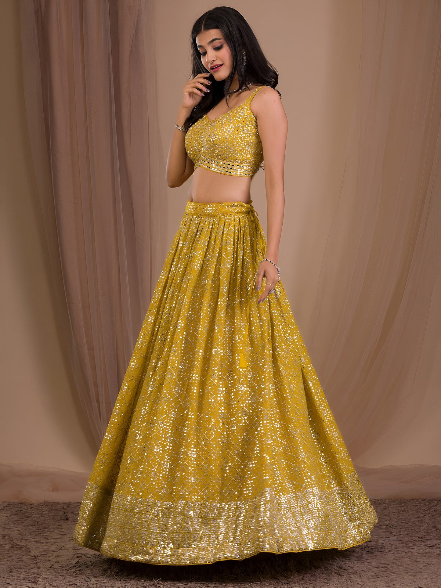 Latest Semi Stitched Lehenga Choli With Dupatta