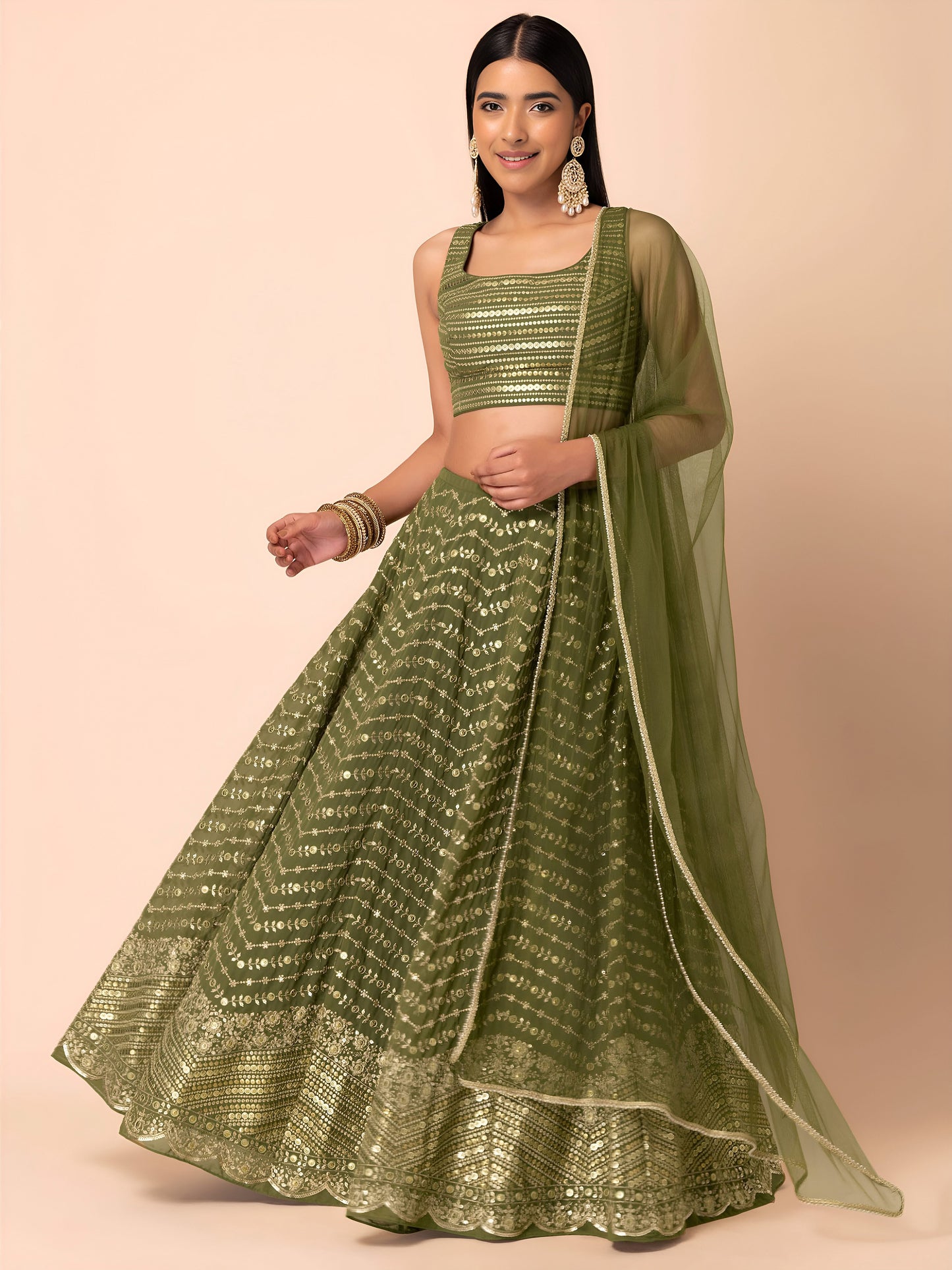 Latest Semi Stitched Lehenga Choli With Dupatta