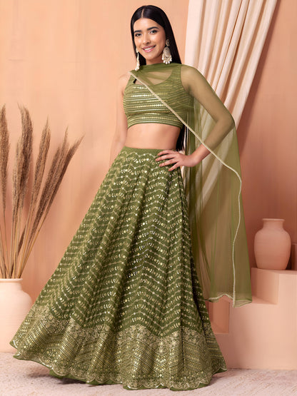 Latest Semi Stitched Lehenga Choli With Dupatta