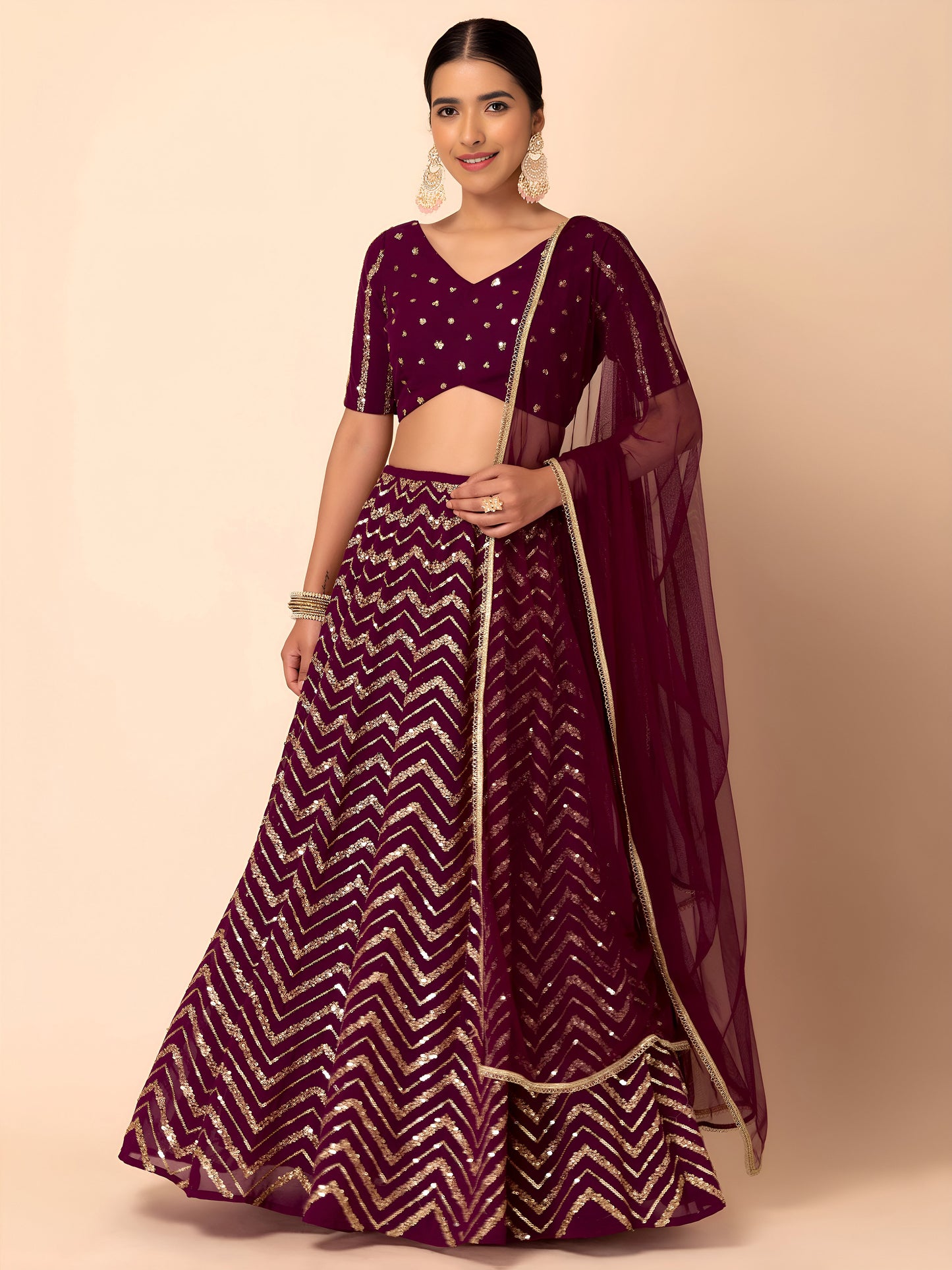 Latest Semi Stitched Lehenga Choli With Dupatta