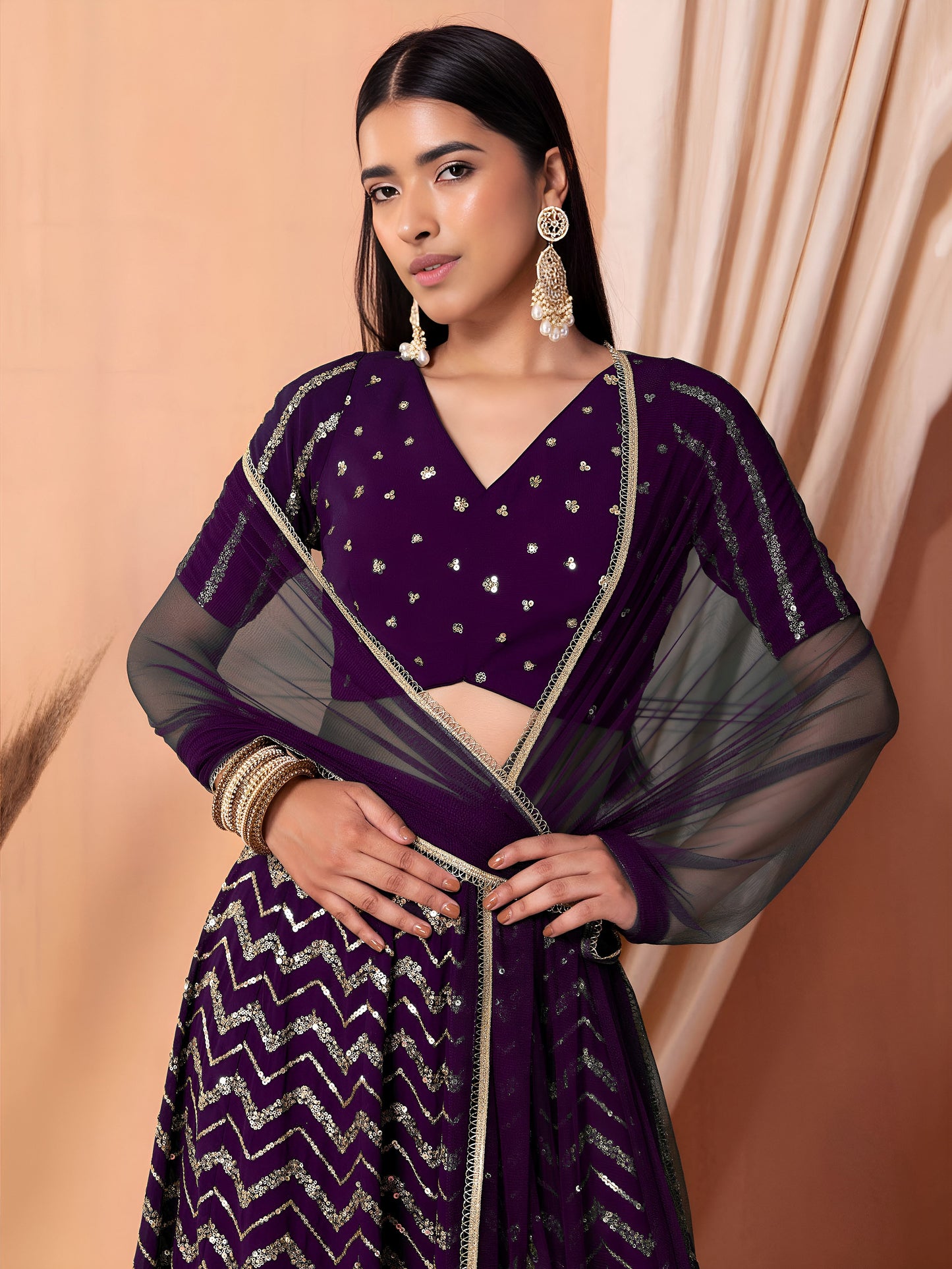 Latest Semi Stitched Lehenga Choli With Dupatta