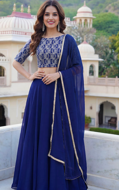 Latest Semi Stitched Lehenga Choli With Dupatta