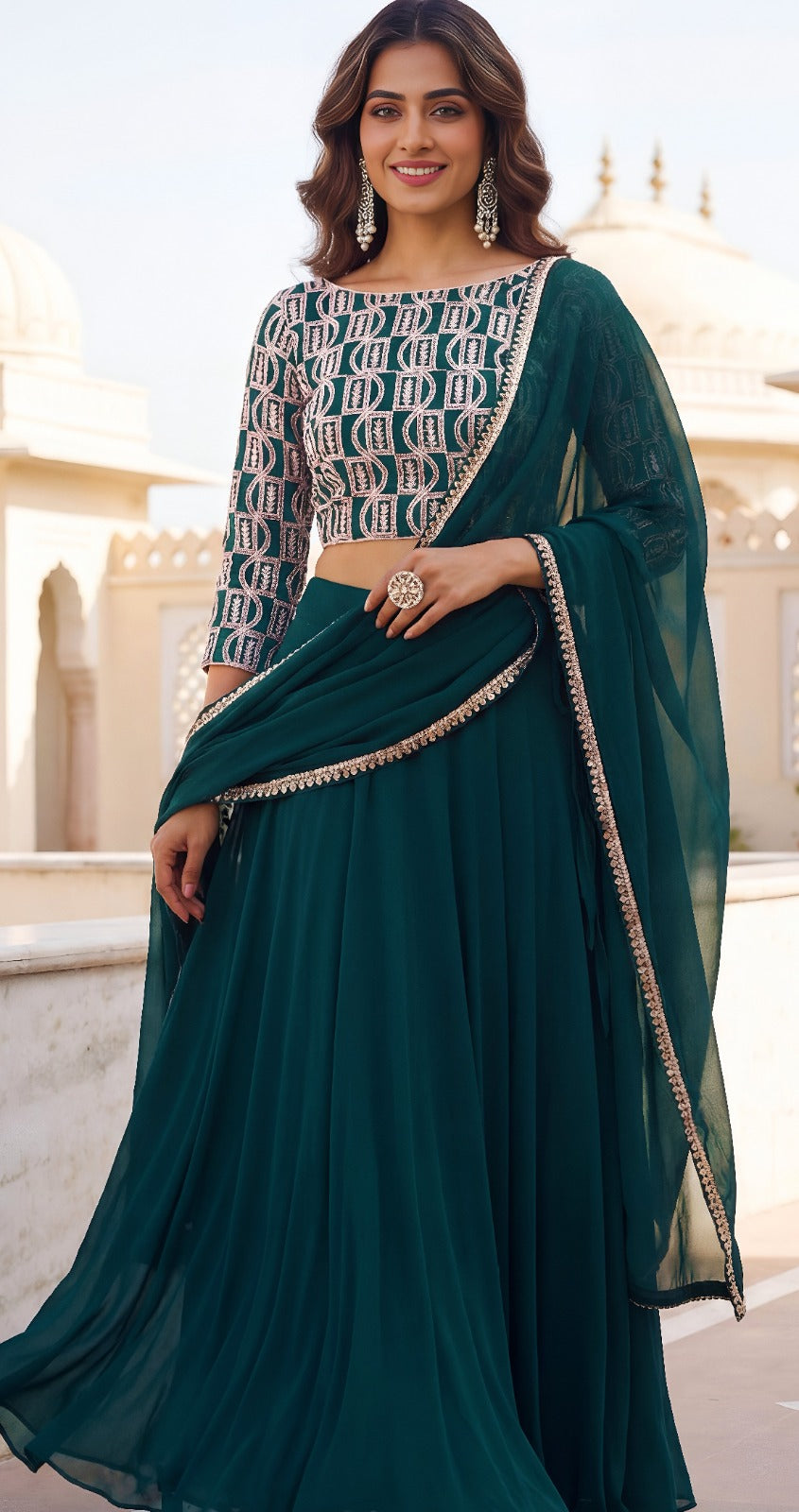 Latest Semi Stitched Lehenga Choli With Dupatta