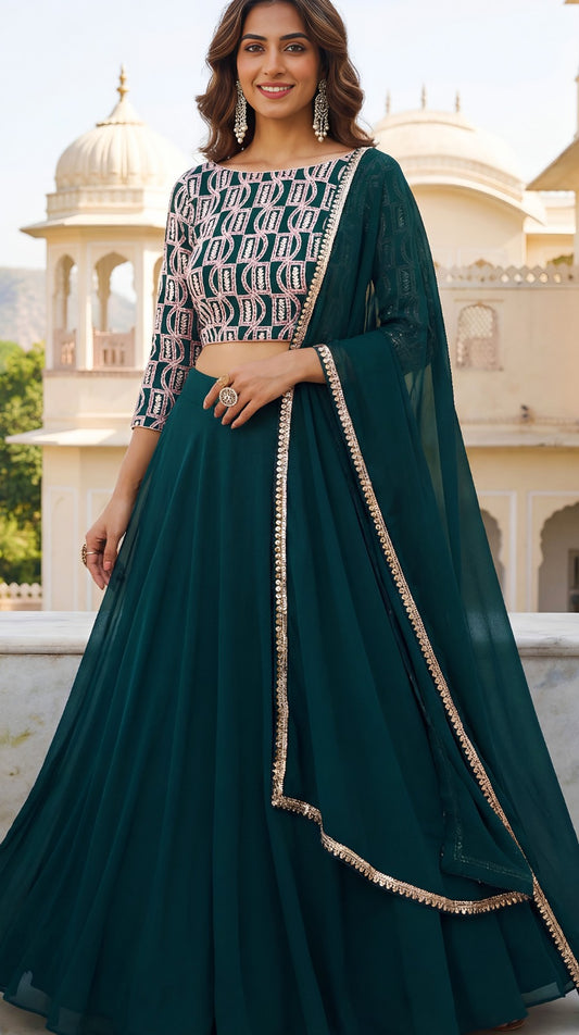 Latest Semi Stitched Lehenga Choli With Dupatta
