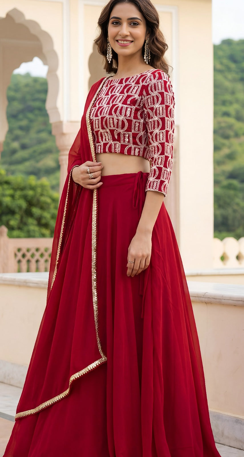 Latest Semi Stitched Lehenga Choli With Dupatta