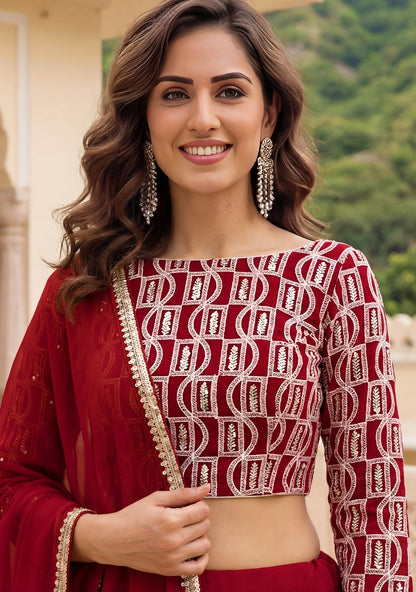 Latest Semi Stitched Lehenga Choli With Dupatta