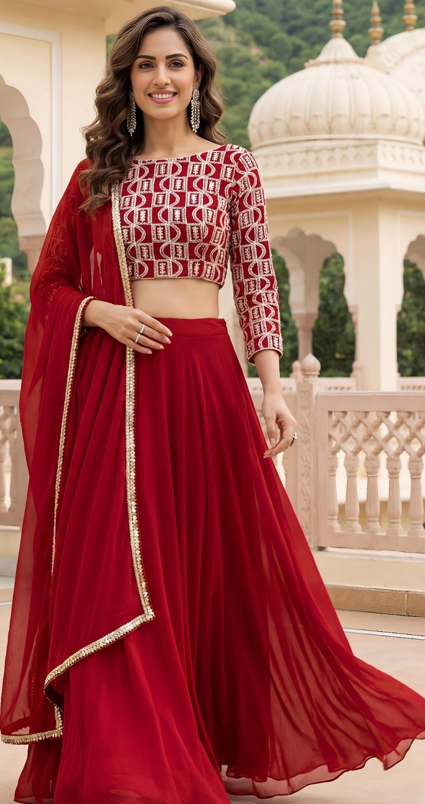 Latest Semi Stitched Lehenga Choli With Dupatta