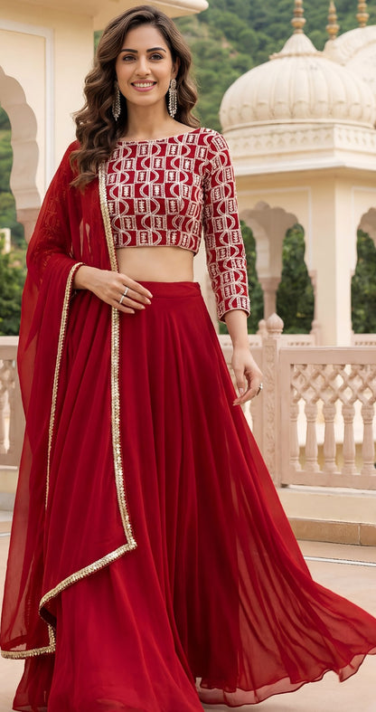 Latest Semi Stitched Lehenga Choli With Dupatta