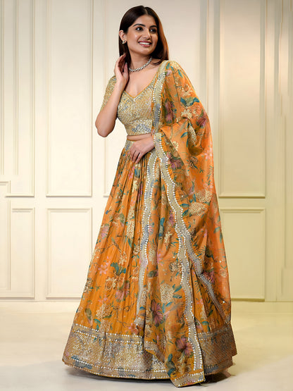 Latest Semi Stitched Lehenga Choli With Dupatta