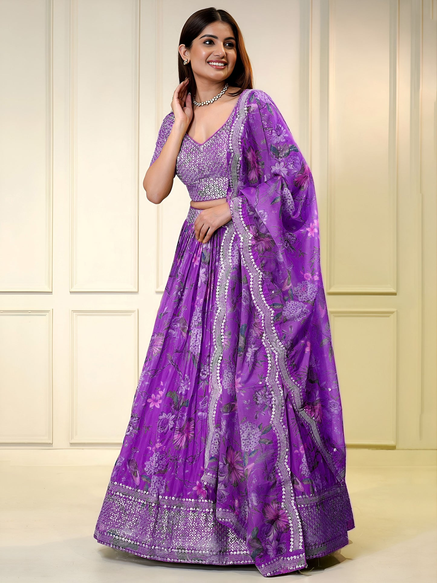 Latest Semi Stitched Lehenga Choli With Dupatta