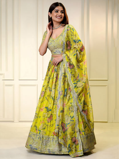 Latest Semi Stitched Lehenga Choli With Dupatta
