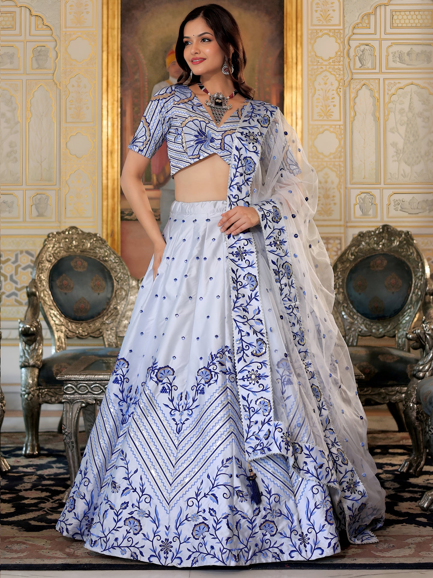Latest Semi Stitched Lehenga Choli With Dupatta