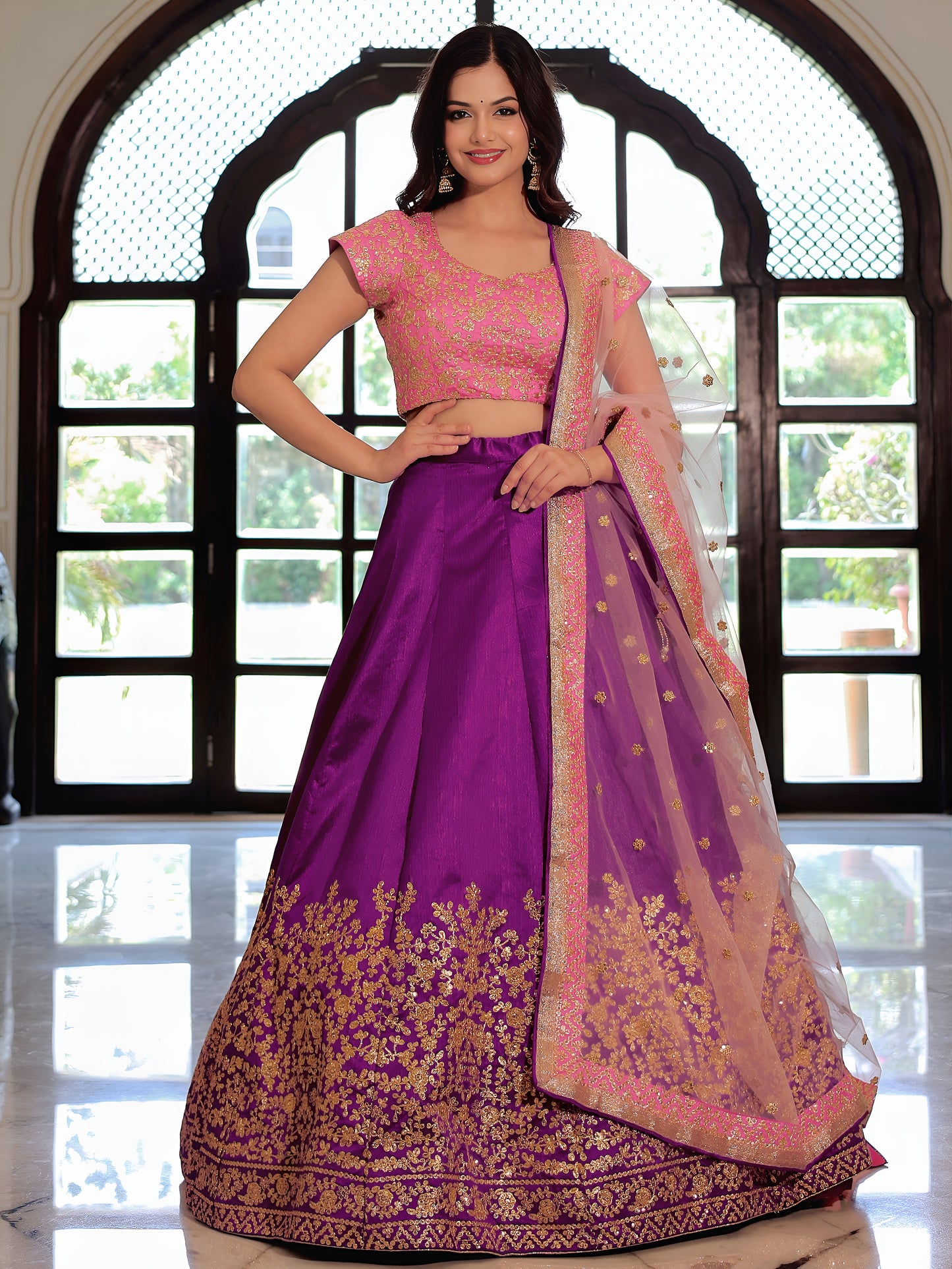 Latest Semi Stitched Lehenga Choli With Dupatta