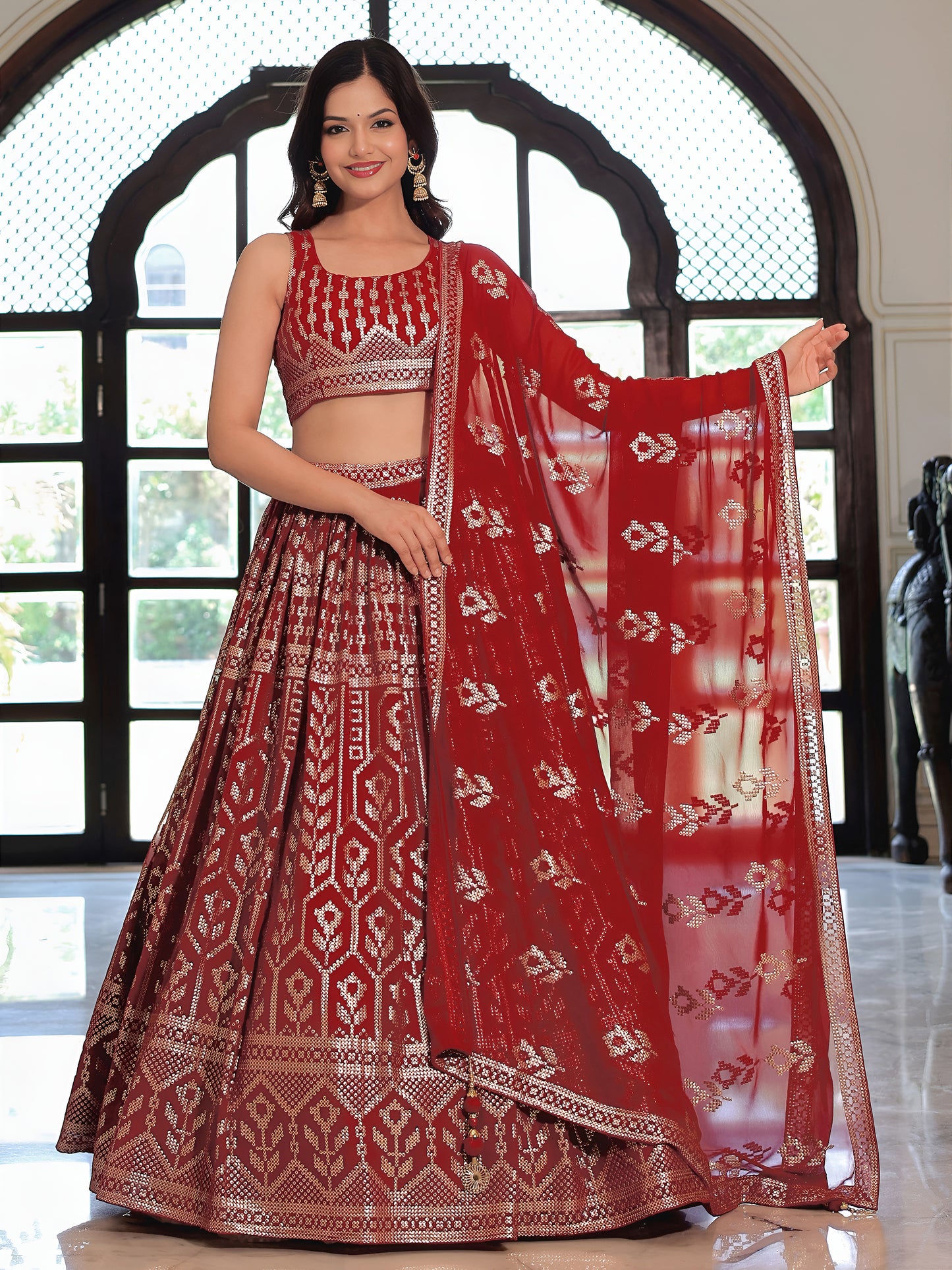 Latest Semi Stitched Lehenga Choli With Dupatta