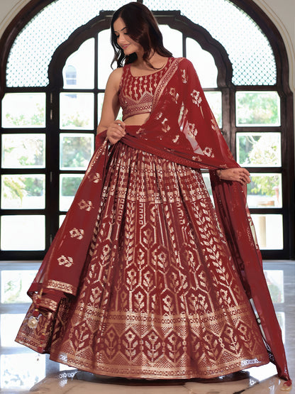 Latest Semi Stitched Lehenga Choli With Dupatta