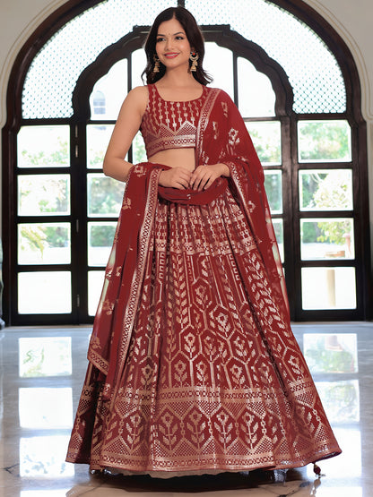 Latest Semi Stitched Lehenga Choli With Dupatta