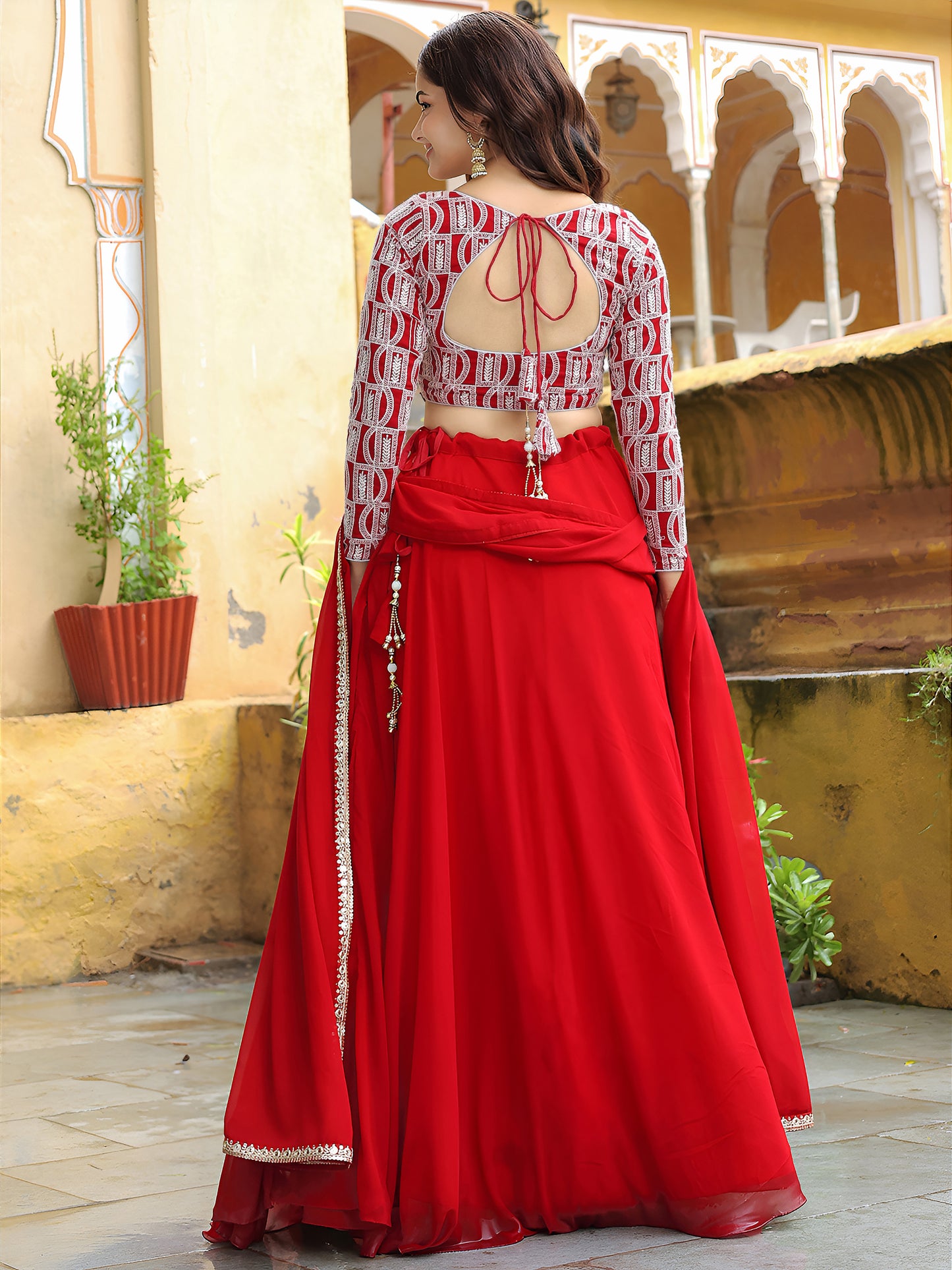 Latest Semi Stitched Lehenga Choli With Dupatta
