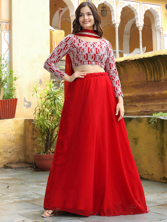 Latest Semi Stitched Lehenga Choli With Dupatta