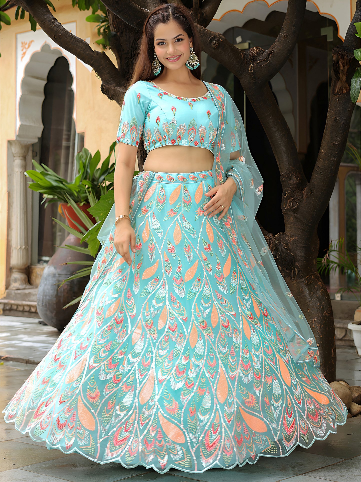 Latest Semi Stitched Lehenga Choli With Dupatta
