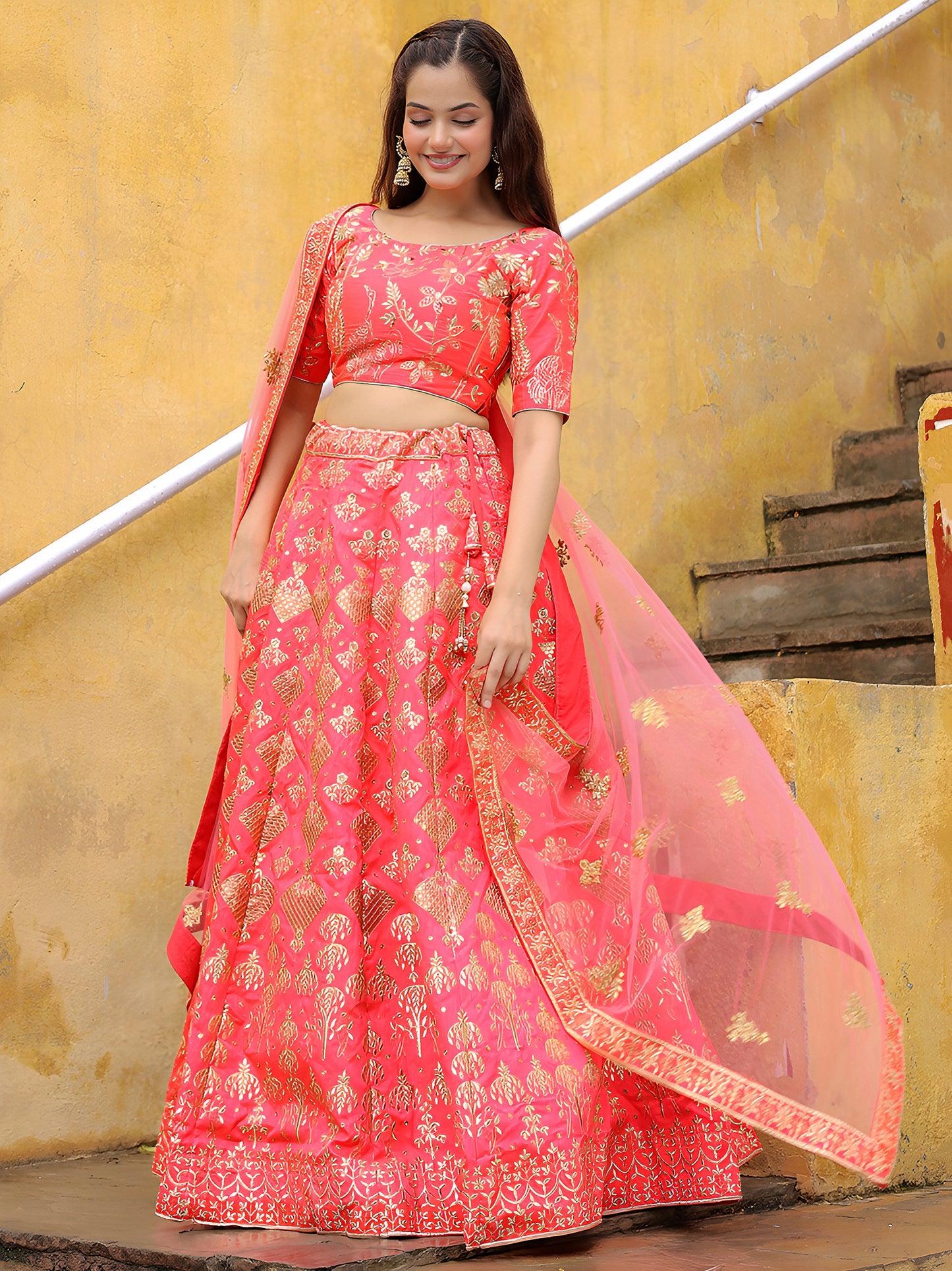 Latest Semi Stitched Lehenga Choli With Dupatta