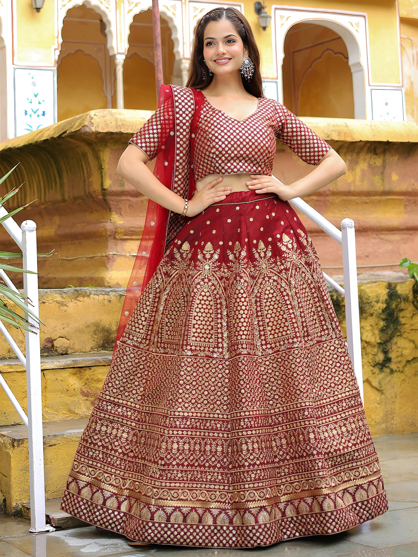Latest Semi Stitched Lehenga Choli With Dupatta