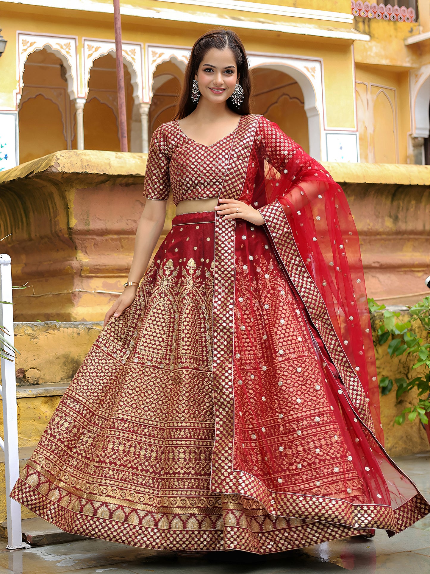 Latest Semi Stitched Lehenga Choli With Dupatta