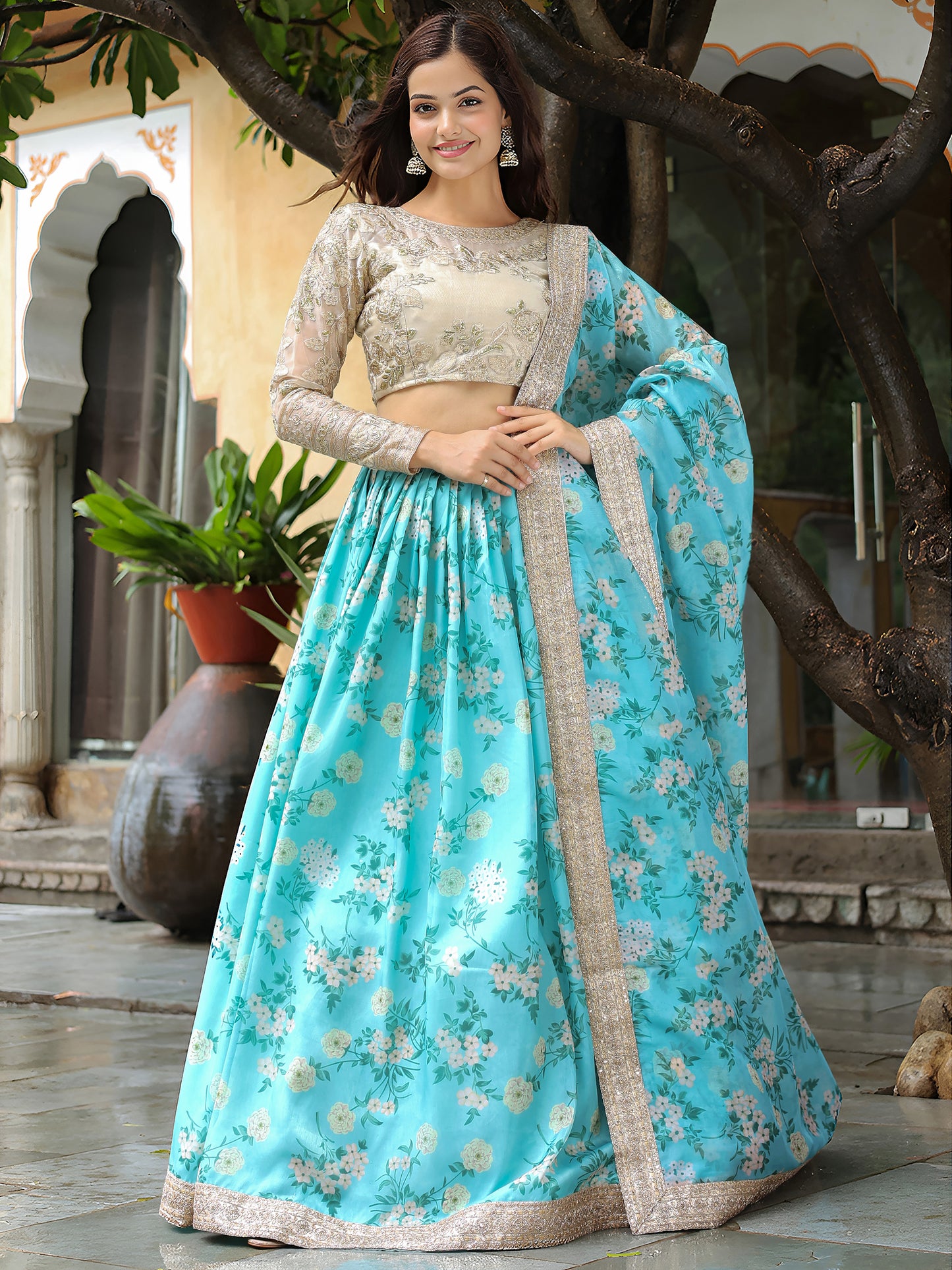 Latest Semi Stitched Lehenga Choli With Dupatta