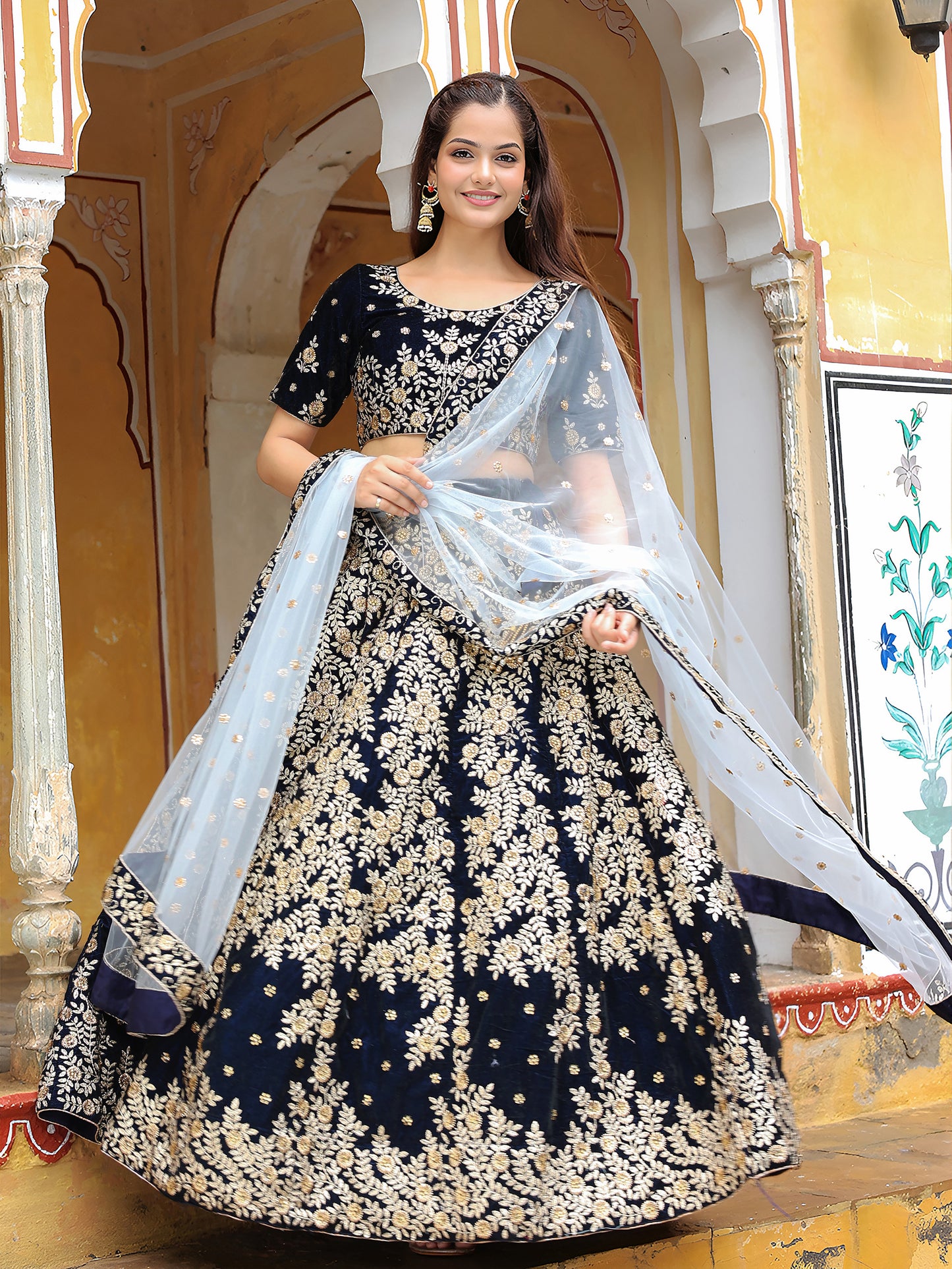 Latest Semi Stitched Lehenga Choli With Dupatta
