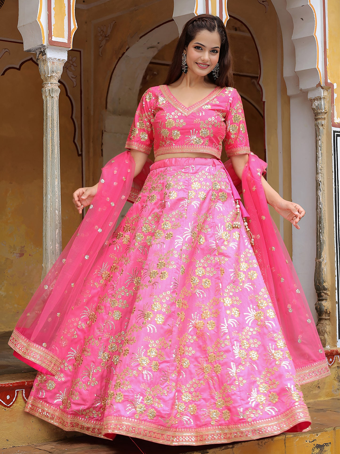 Latest Semi Stitched Lehenga Choli With Dupatta