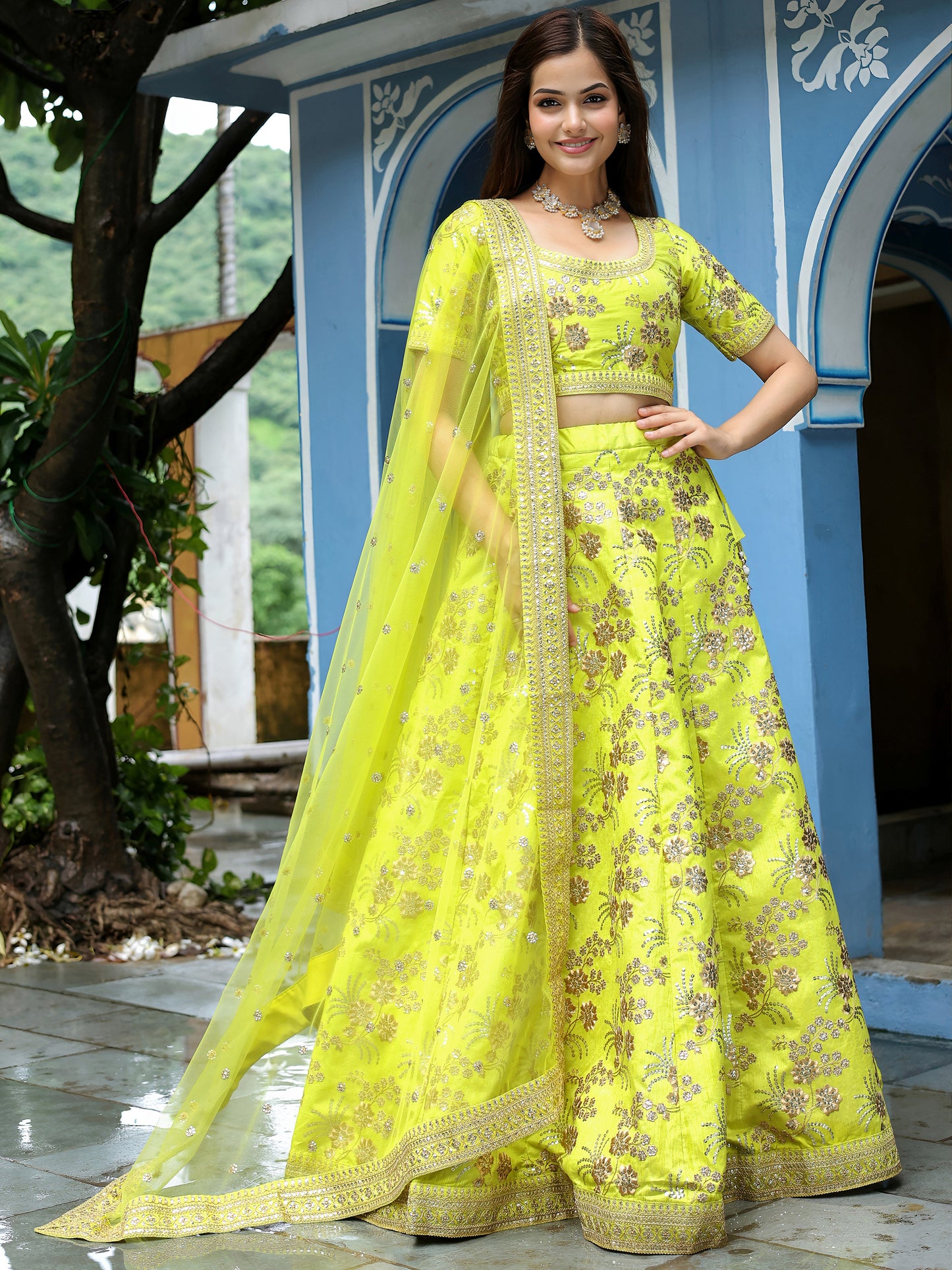 Latest Semi Stitched Lehenga Choli With Dupatta