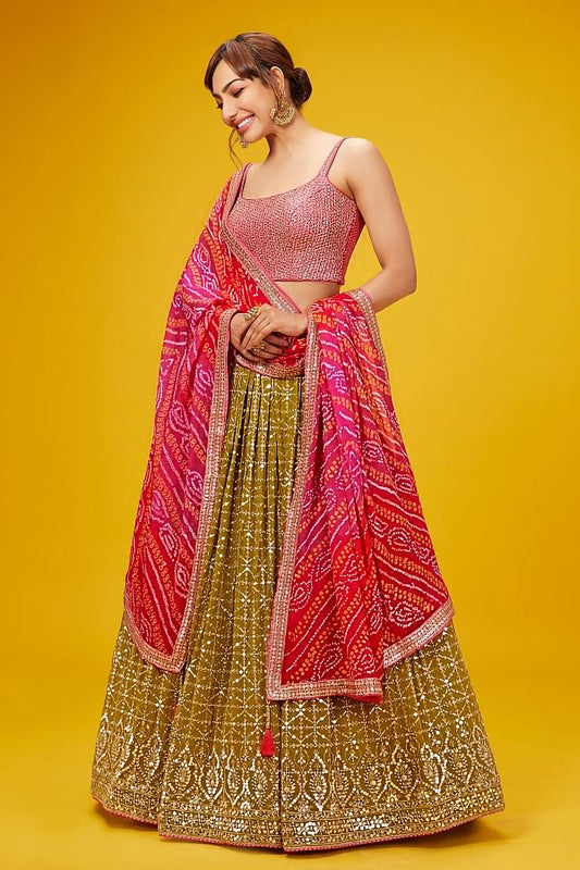 Latest Semi Stitched Lehenga Choli With Dupatta