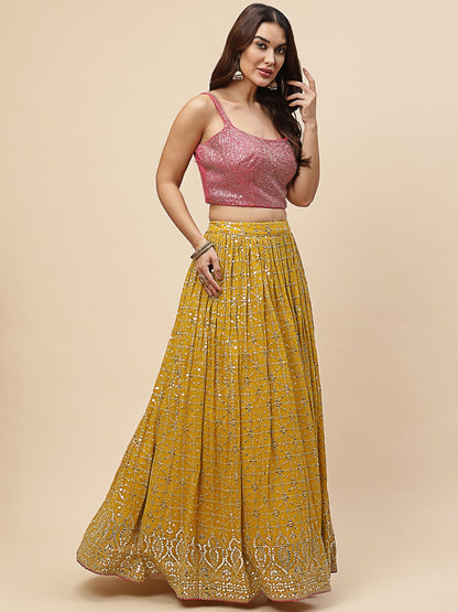 Latest Semi Stitched Lehenga Choli With Dupatta