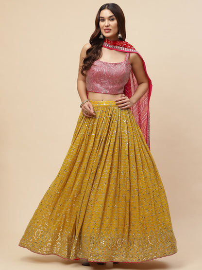 Latest Semi Stitched Lehenga Choli With Dupatta