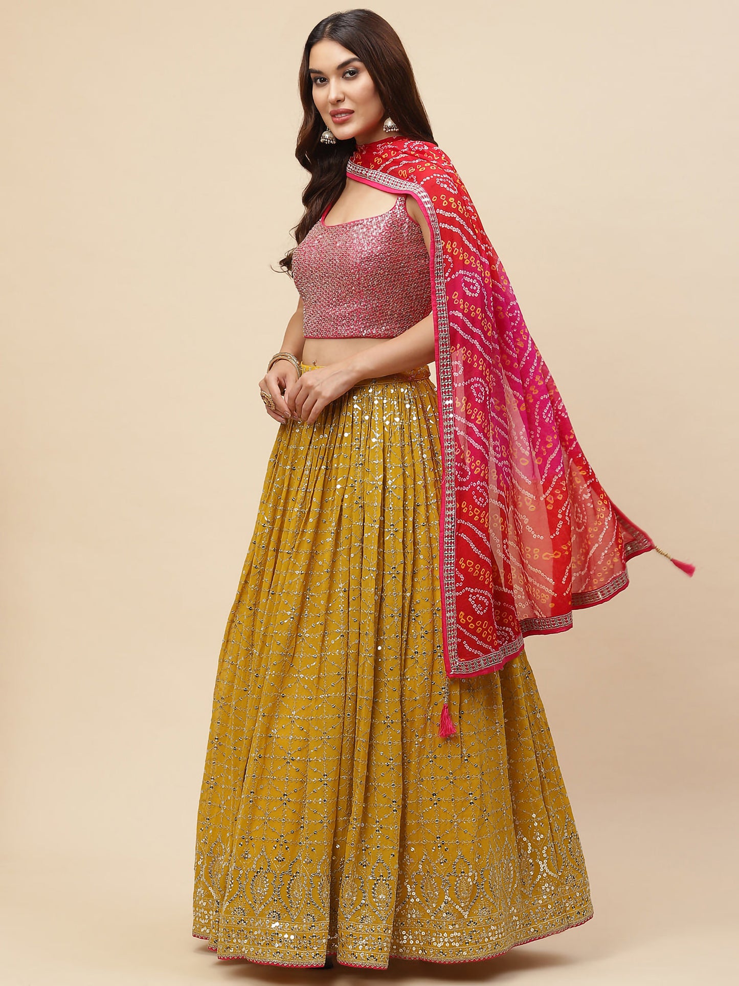 Latest Semi Stitched Lehenga Choli With Dupatta