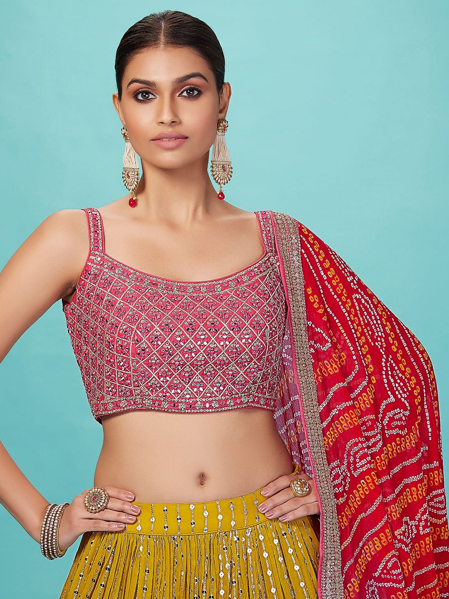 Latest Semi Stitched Lehenga Choli With Dupatta